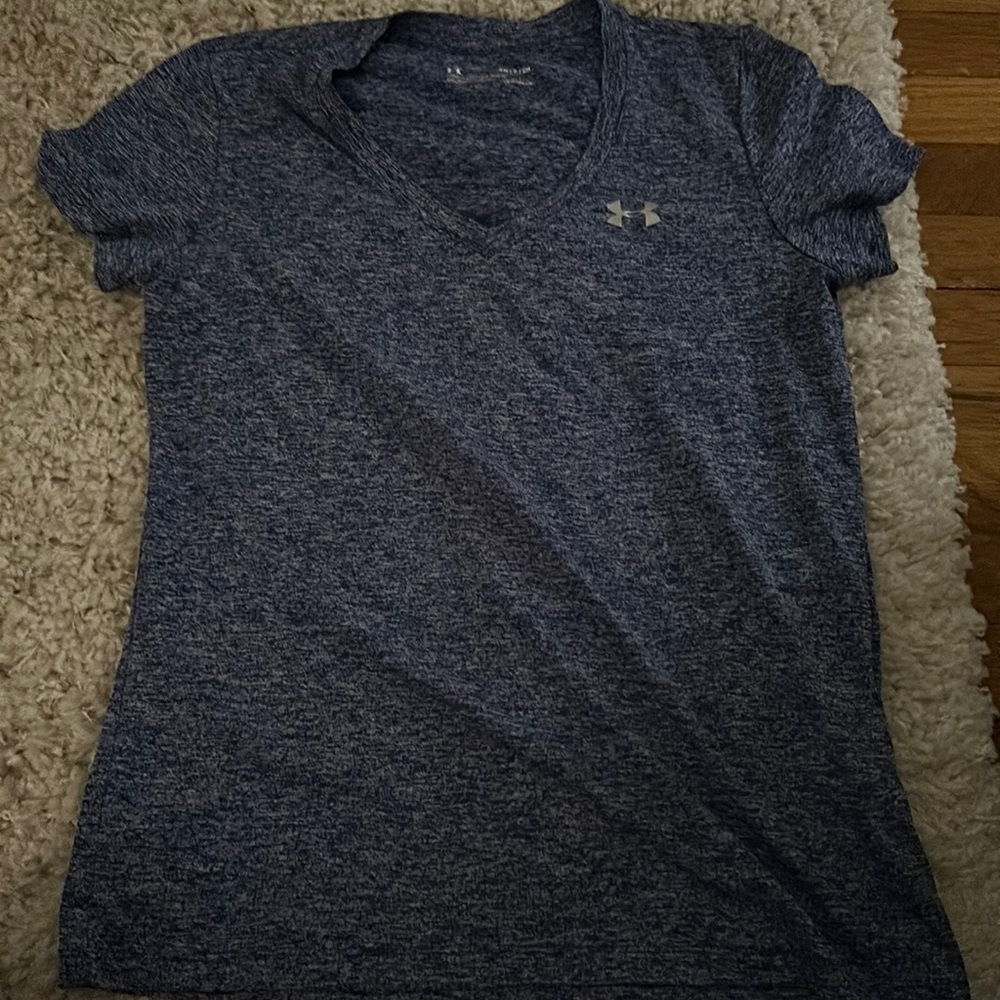 Underarmor blue tshirt size small sport material